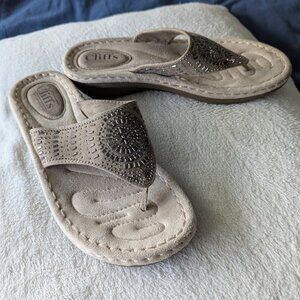 Ciena Flip Flop by White Mountain Size 8.5M Color is "Stone"